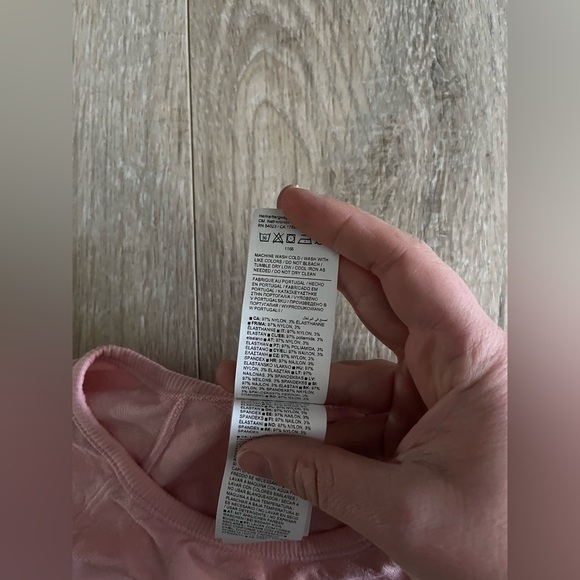 Athleta Girl Light Pink Long Sleeve Jacquard Textured Sport Shirt - Size XL - Picture 5 of 7